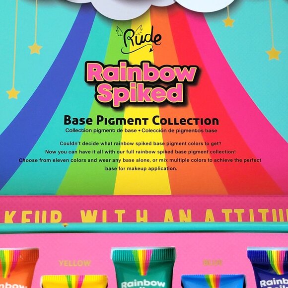 Rude Cosmetics Rainbow Spiked Base Pigment Collection 11 Shades NIB Makeup - Picture 9 of 9